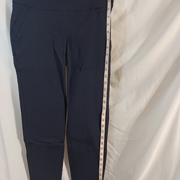 NWT Womens Massini Pull on Ankle Pant Navy Blue Size Small Skinny Midrise - Picture 11 of 15